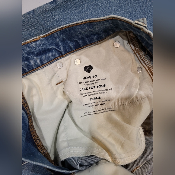 Madewell Sky Blue Wide Leg Jeans - Picture 7 of 7